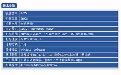 【供應(yīng)進口光纖激光打標(biāo)機 美國新銳激光管】價格,廠家,圖片,打碼機,上海潛利電子科技-